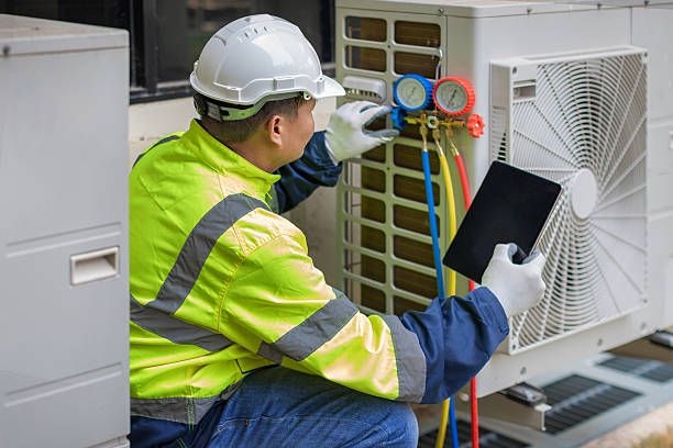 Professional Ductwork Repair technician working in Grantsburg, WI